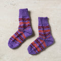  Purple Kumaun Hand Knitted Woolen Socks - Kids