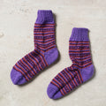  Purple Kumaun Hand Knitted Woolen Socks - Kids