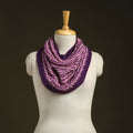 Purple - kumaun hand knitted woollen cowl 08 - handcrafted