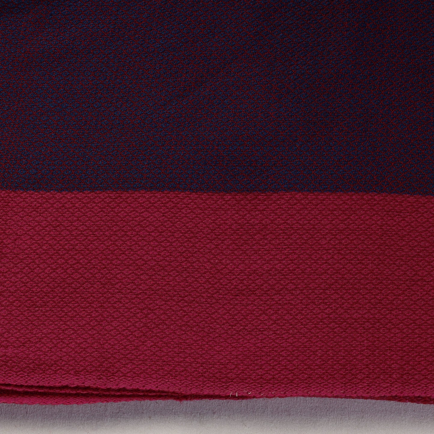 Purple Kumaun Handwoven Merino Woollen Fabric