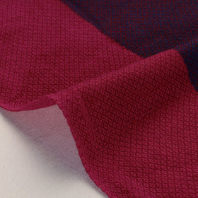 Purple Kumaun Handwoven Merino Woollen Fabric