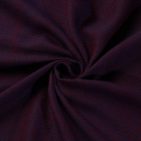 Purple Kumaun Handwoven Merino Woollen Fabric