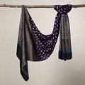 Buy Kutch Bandhani Tie-Dye Ajrakh Block Printed Modal Silk Stole Online at iTokri.com
