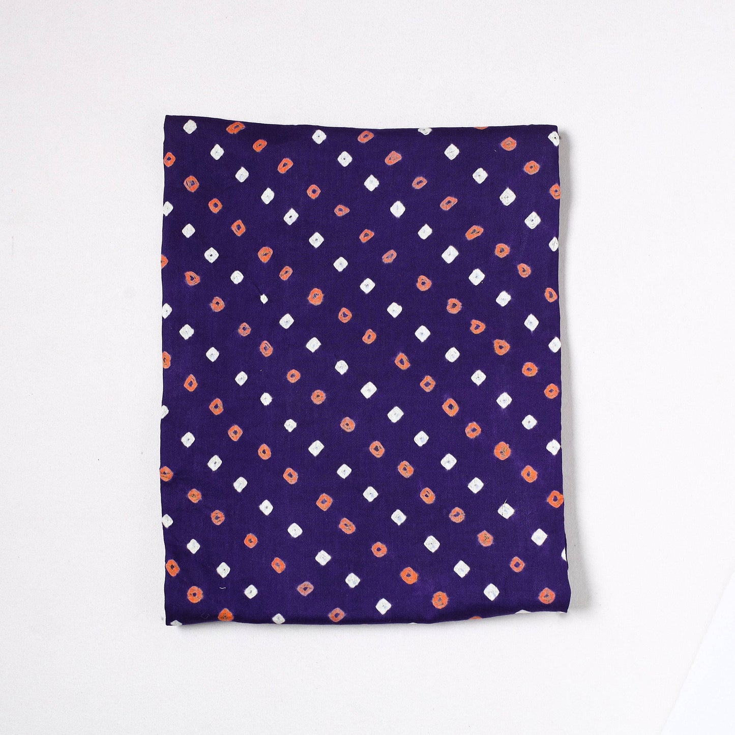 Kutch Bandhani Tie-Dye Satin Cotton Precut Fabric 57 