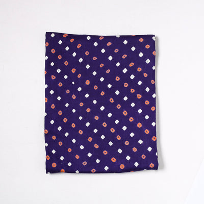  Kutch Bandhani Tie-Dye Satin Cotton Precut Fabric 57 