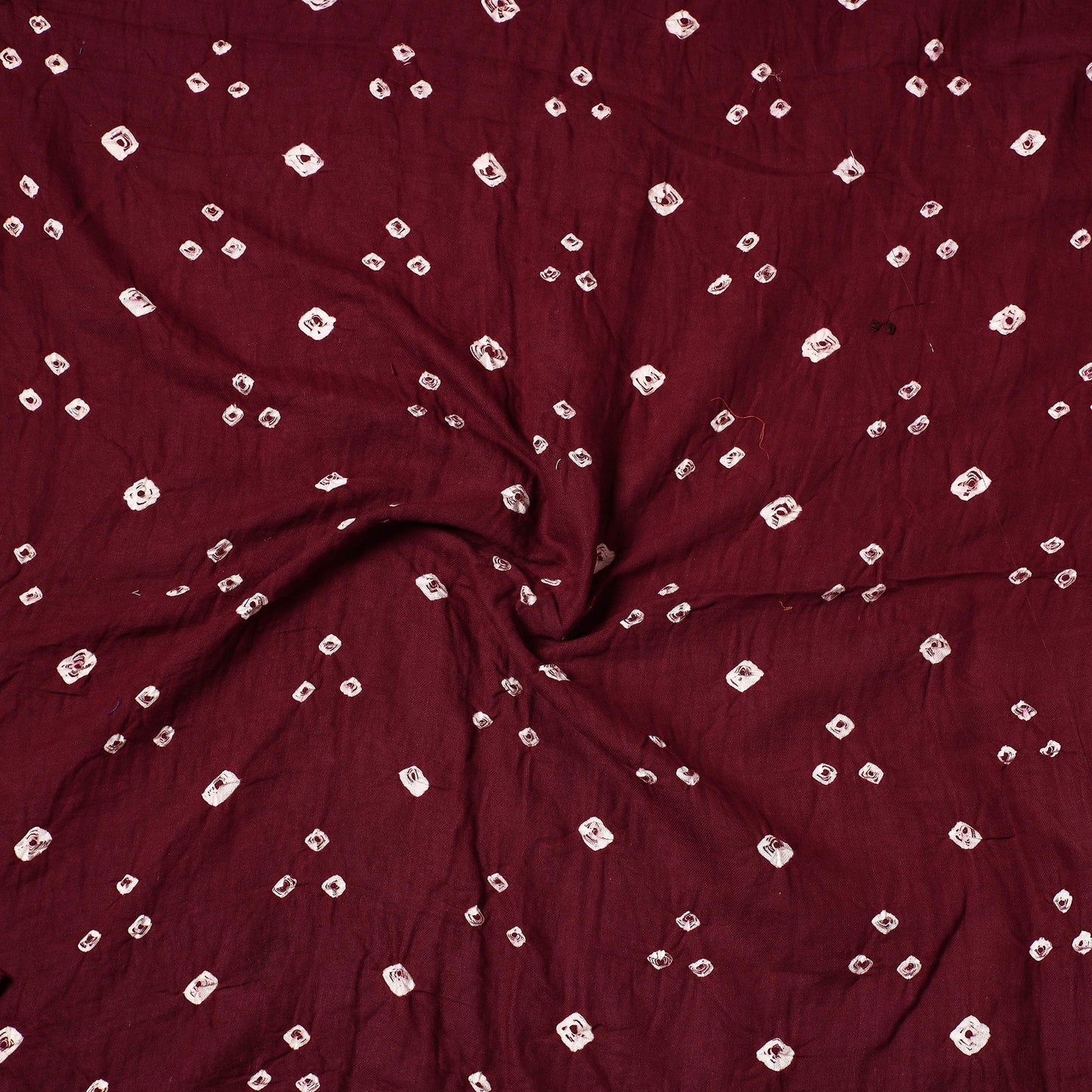  Kutch Bandhani Tie-Dye Satin Cotton Precut Fabric 