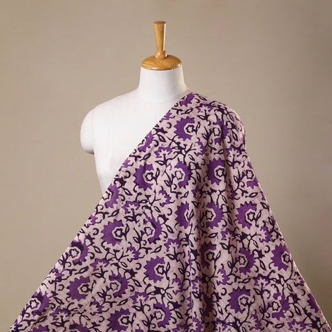 Purple - kutch batik cotton fabric 09 - handcrafted