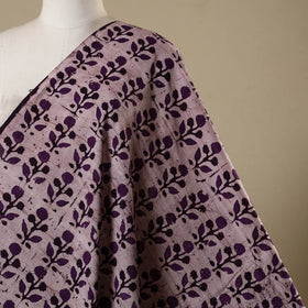 Purple - kutch batik cotton fabric 32 - handcrafted