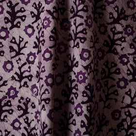 Purple - kutch batik cotton fabric 36 - handcrafted