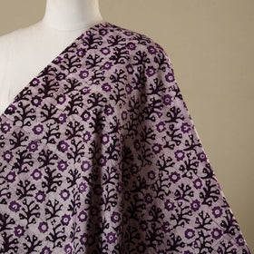 Purple - kutch batik cotton fabric 36 - handcrafted