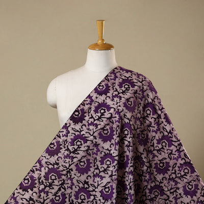 Purple - kutch batik cotton fabric 46 - handcrafted