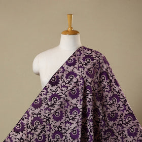 Purple - kutch batik cotton fabric 46 - handcrafted