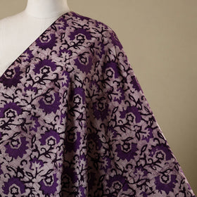 Purple - kutch batik cotton fabric 46 - handcrafted