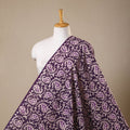 Purple - kutch batik cotton fabric 53 - handcrafted