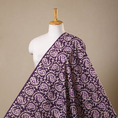 Purple - kutch batik cotton fabric 53 - handcrafted