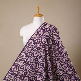 Purple - kutch batik cotton fabric 53 - handcrafted