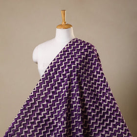 Purple - kutch batik cotton fabric 66 - handcrafted