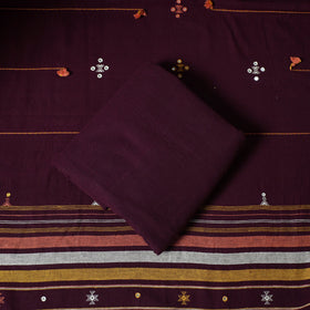 Kutch bhujodi handloom kala cotton 3pc unstitched dress