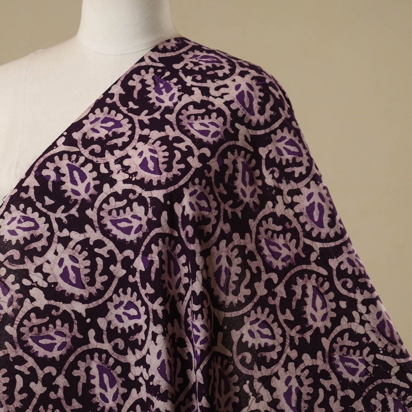 Kutch hand batik cotton fabric 15 - handcrafted