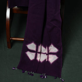 Kutch hand embroidered mirror work clamp dyed cotton