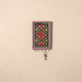 Kutch mud mirror work lippan art key holder (9 x 6 in) 36