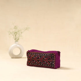 Kutch pakko neran hand embroidered travel pouch 256