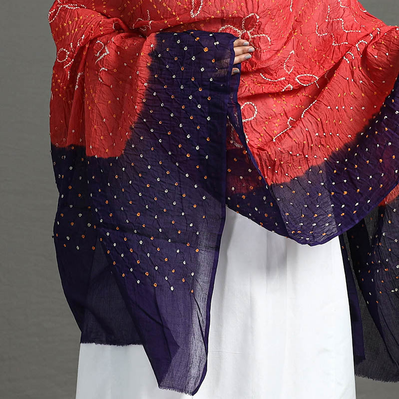 Buy Purple Kutch Bandhani Dupatta Online in India