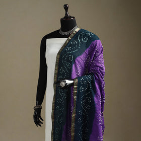 Kutch tie-dye cotton bandhani dupatta with border 40