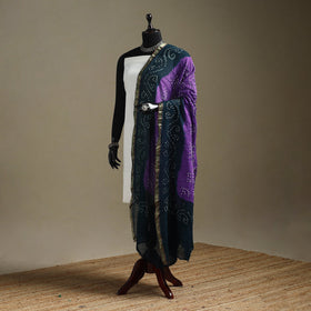 Kutch tie-dye cotton bandhani dupatta with border 40