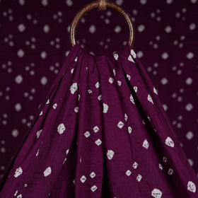 Purple - kutch tie-dye cotton bandhani fabric 01