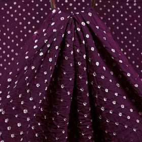 Purple - kutch tie & dye cotton bandhani fabric 03