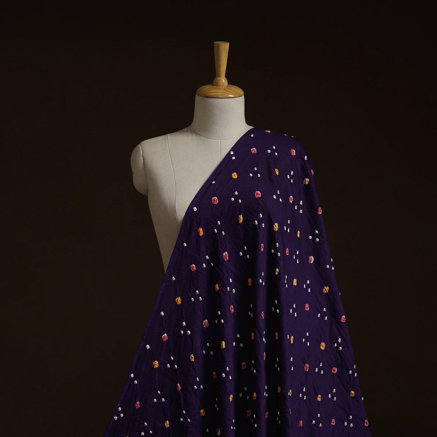 Kutch tie-dye cotton bandhani fabric 03 - handcrafted