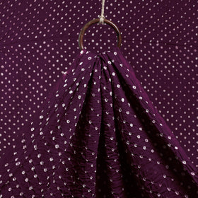 Purple - kutch tie & dye cotton bandhani fabric 03