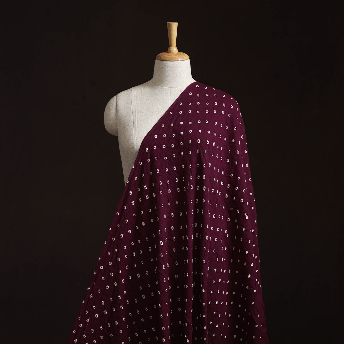 Kutch tie-dye cotton bandhani fabric 05 - handcrafted