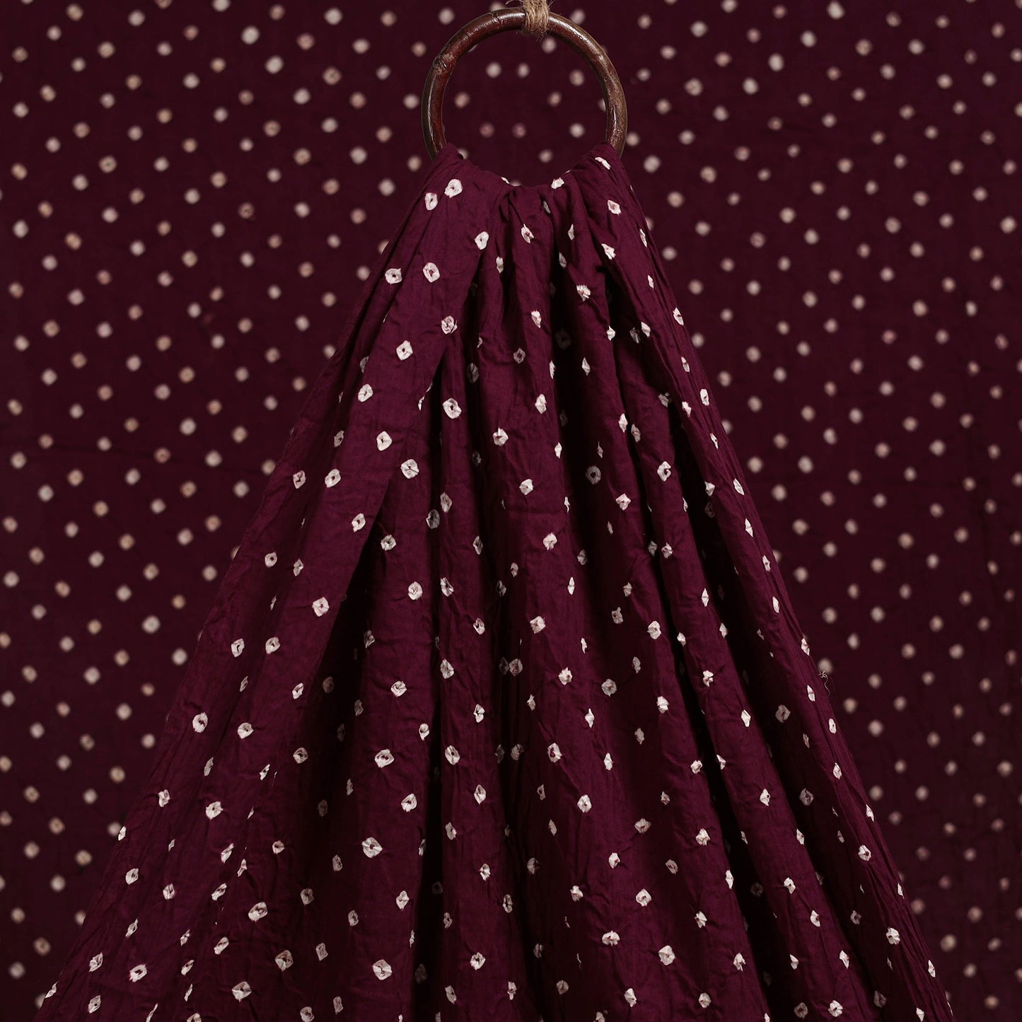 Kutch tie-dye cotton bandhani fabric 05 - handcrafted