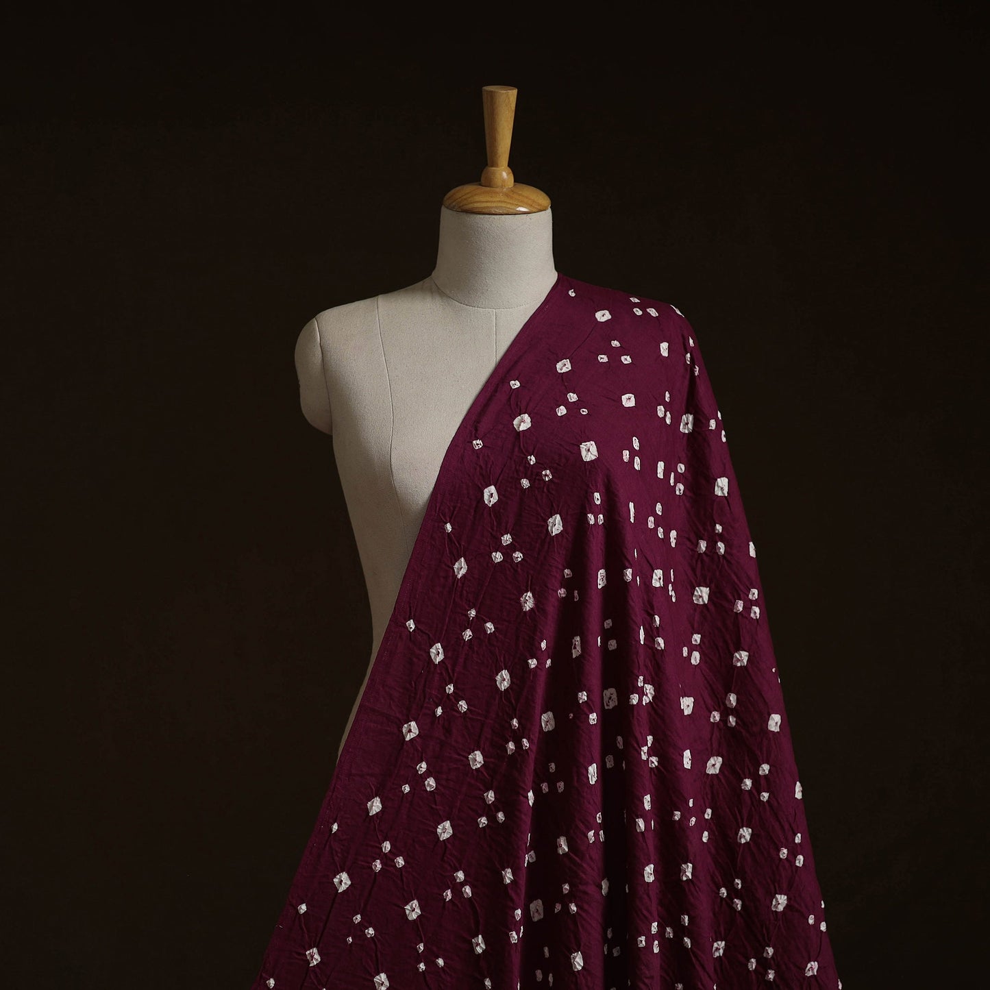 Kutch tie-dye cotton bandhani fabric 11 - handcrafted