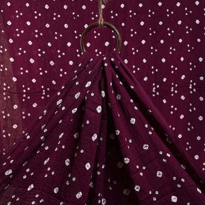 Purple - kutch tie-dye cotton bandhani fabric 18