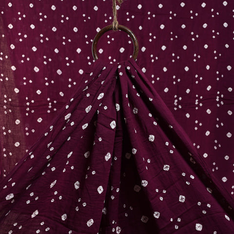 Purple - kutch tie-dye cotton bandhani fabric 18