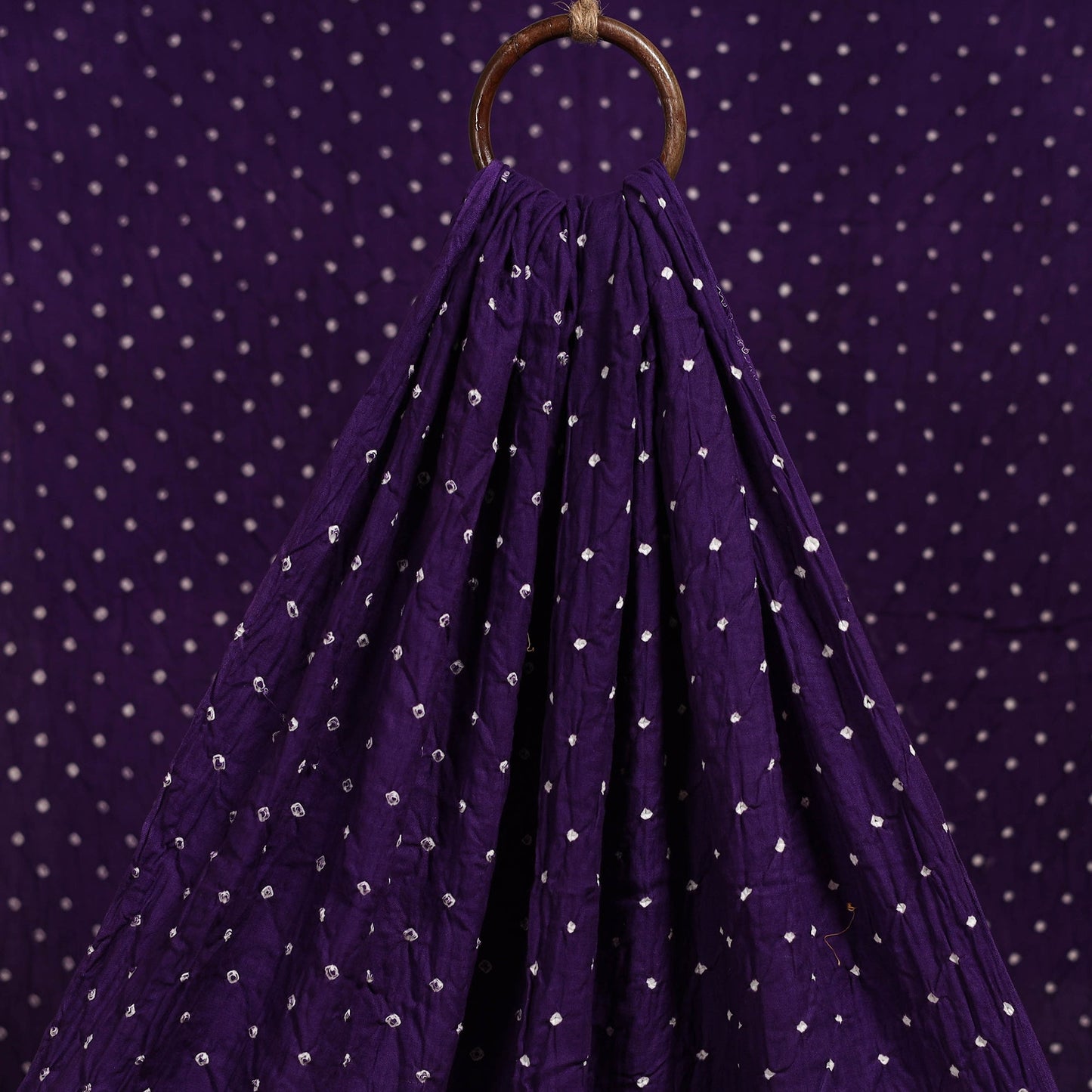 Kutch tie-dye cotton bandhani fabric 19 - handcrafted