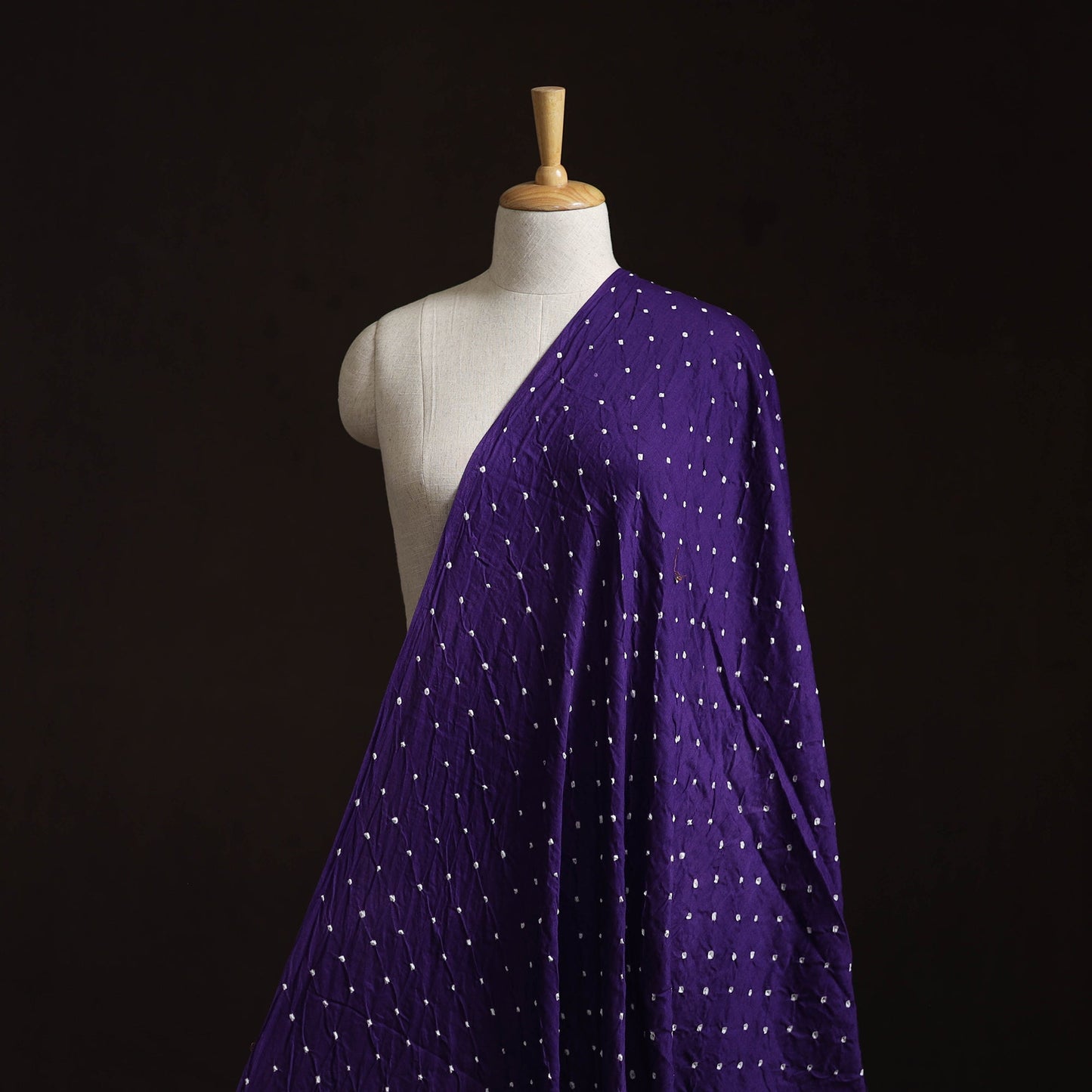 Kutch tie-dye cotton bandhani fabric 19 - handcrafted