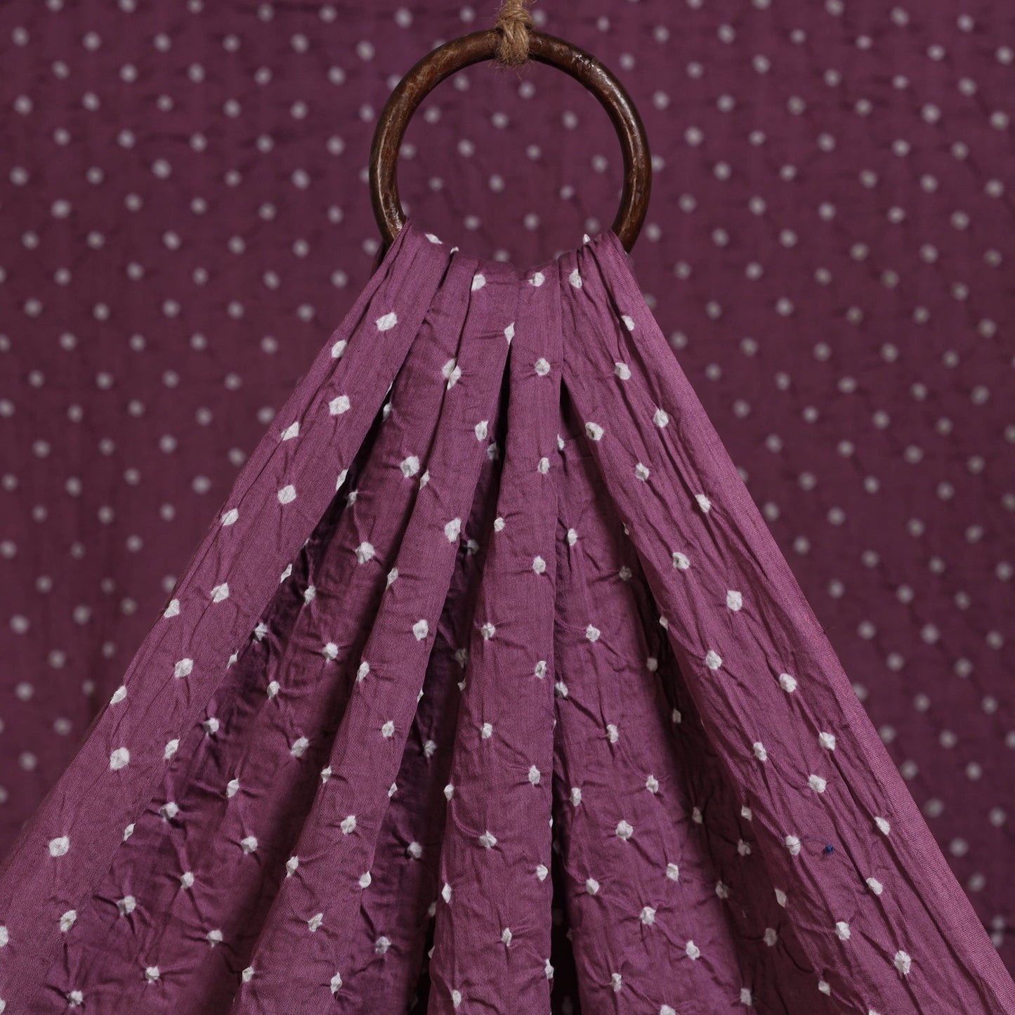 Kutch tie-dye cotton bandhani fabric 22 - handcrafted