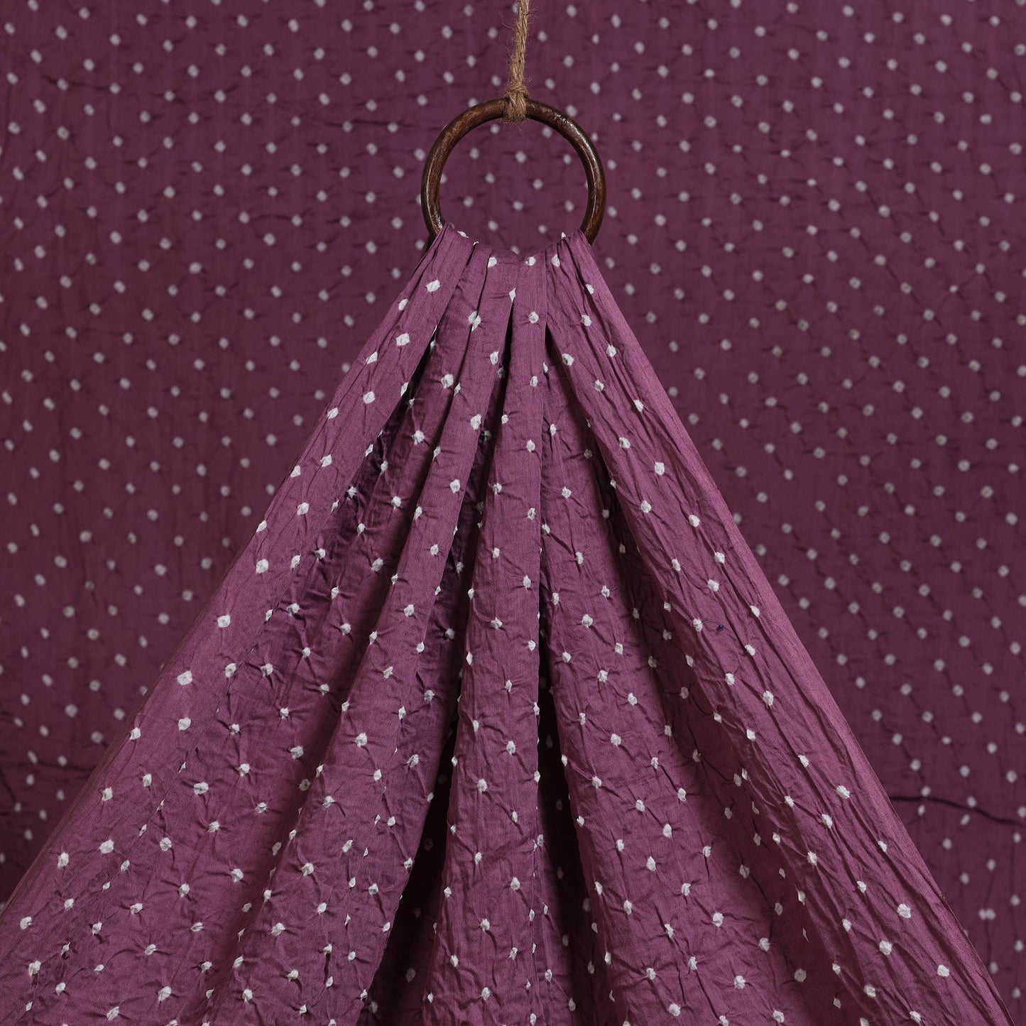 Kutch tie-dye cotton bandhani fabric 22 - handcrafted