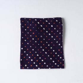  Purple Kutch Tie-Dye Cotton Bandhani Precut Fabric