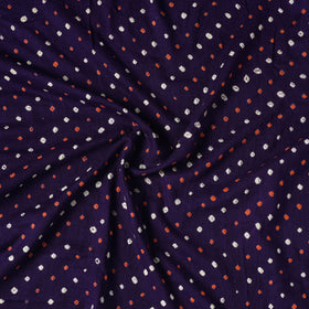  Purple Kutch Tie-Dye Cotton Bandhani Precut Fabric