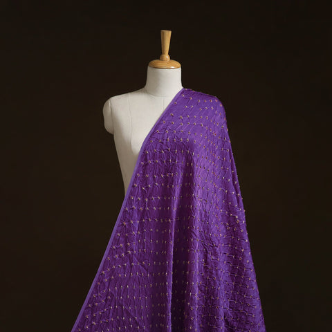 Kutch tie-dye modal silk bandhani fabric 15 - handcrafted