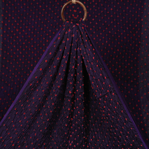 Kutch tie-dye modal silk bandhani fabric 18 - handcrafted