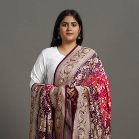  Elegant Georgette Banarasi Bandhani Dupatta