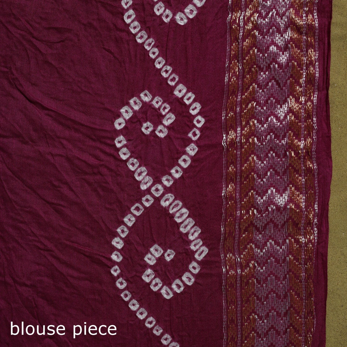 Kutch tie-dye pure cotton bandhani saree with border 20