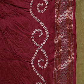 Kutch tie-dye pure cotton bandhani saree with border 22
