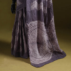 Kutch tie-dye pure cotton shibori saree 29 - handcrafted